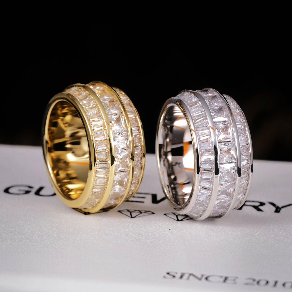 3 Layer Baguette Band Ring - The GUU Shop