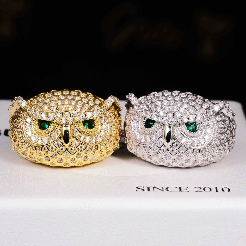 Iced Owl Ring - The GUU Shop