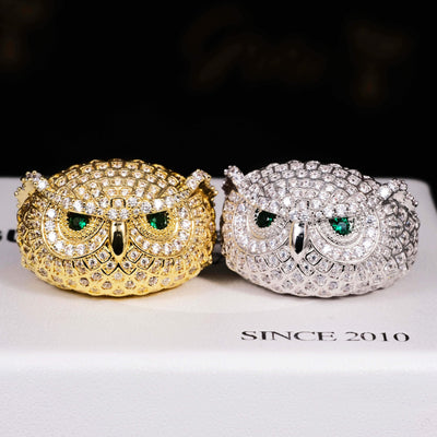 Iced Owl Ring - The GUU Shop