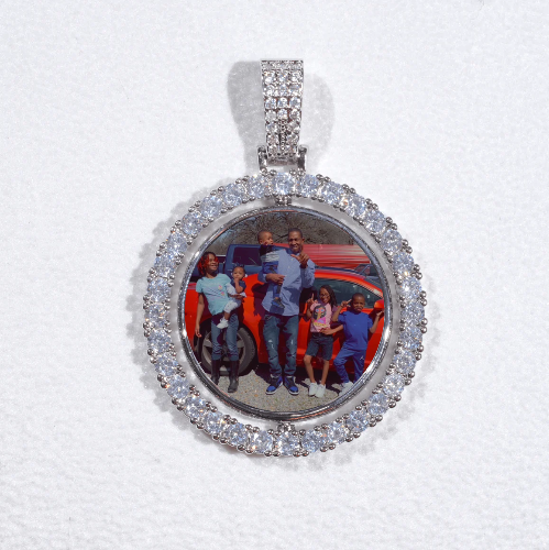 3D Spinning 2-Faced Custom Picture Pendant