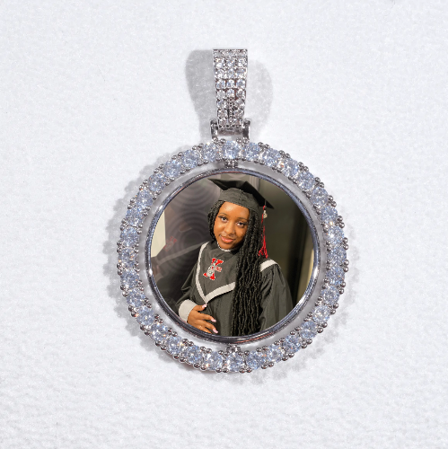 3D Spinning 2-Faced Custom Picture Pendant