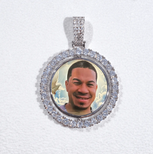 3D Spinning 2-Faced Custom Picture Pendant