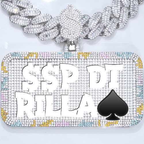 CUSTOM LETTER NECKLACE 3D COLORFUL SQUARE
