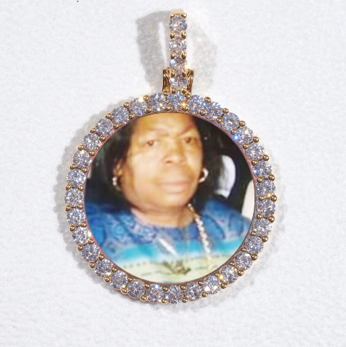 3D CIRCLE CUSTOM PICTURE PENDANT SMALL SIZE