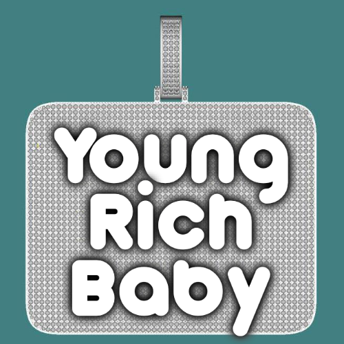 CUSTOM LETTER NECKLACE 3D BIG SQUARE