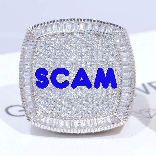 CUSTOM LETTER 3D ICED RING