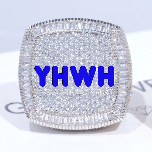 CUSTOM LETTER 3D ICED RING