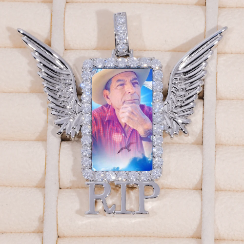 RIP WING 3D CUSTOM PICTURE PENDANT