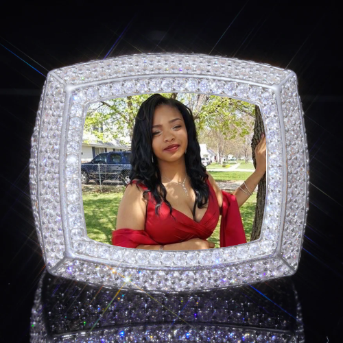 3D CUSTOM PICTURE ICED RING