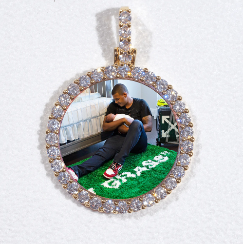 3D CIRCLE CUSTOM PICTURE PENDANT SMALL SIZE
