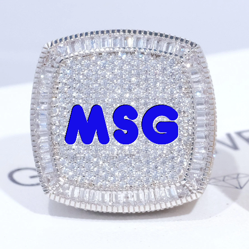 CUSTOM LETTER 3D ICED RING