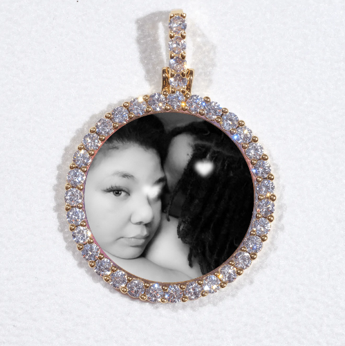 3D CIRCLE CUSTOM PICTURE PENDANT SMALL SIZE