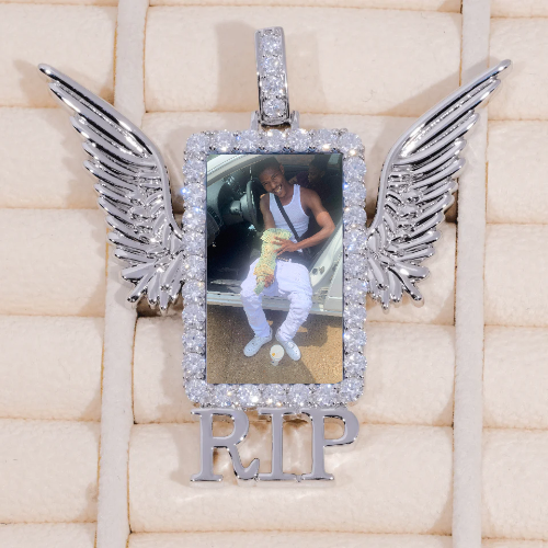 RIP WING 3D CUSTOM PICTURE PENDANT
