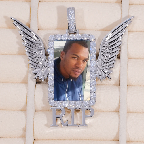 RIP WING 3D CUSTOM PICTURE PENDANT
