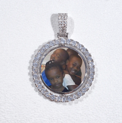 3D Spinning 2-Faced Custom Picture Pendant