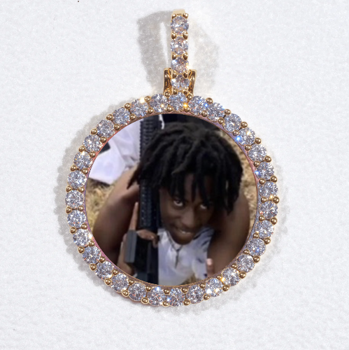 3D CIRCLE CUSTOM PICTURE PENDANT SMALL SIZE