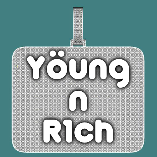 CUSTOM LETTER NECKLACE 3D BIG SQUARE