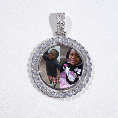 3D Spinning 2-Faced Custom Picture Pendant
