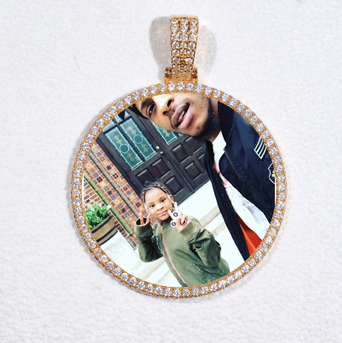 MEDIUM 3D CIRCLE CUSTOM PICTURE PENDANT