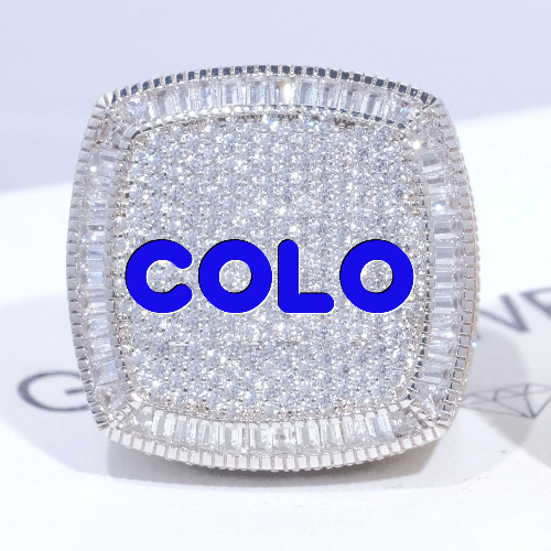CUSTOM LETTER 3D ICED RING