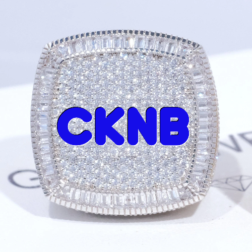 CUSTOM LETTER 3D ICED RING