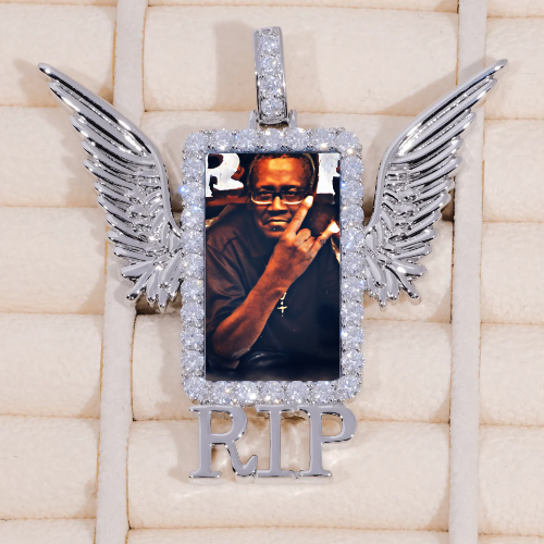 RIP WING 3D CUSTOM PICTURE PENDANT