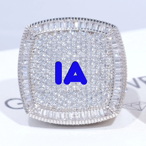 CUSTOM LETTER 3D ICED RING