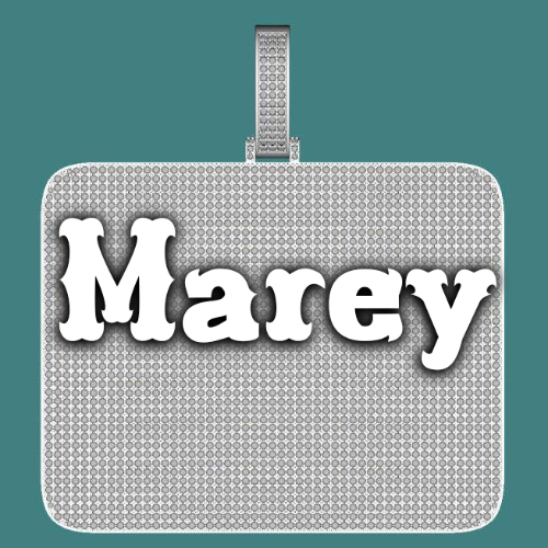 CUSTOM LETTER NECKLACE 3D BIG SQUARE