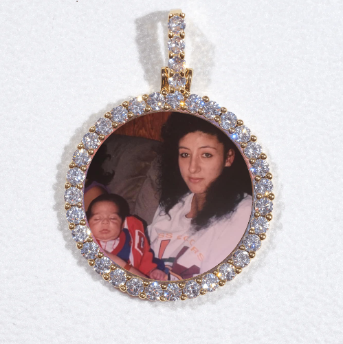 3D CIRCLE CUSTOM PICTURE PENDANT SMALL SIZE