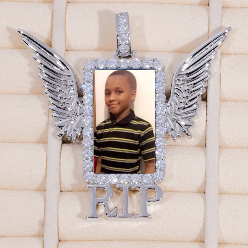 RIP WING 3D CUSTOM PICTURE PENDANT