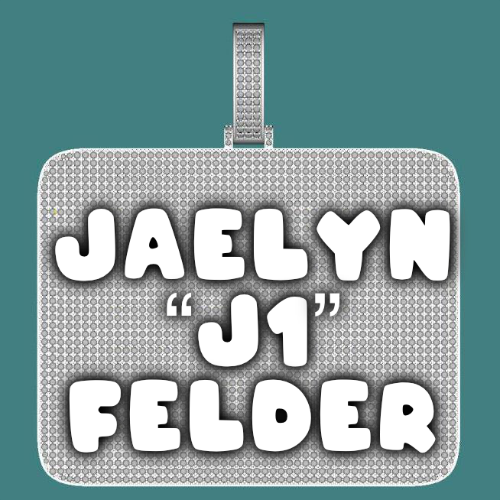 CUSTOM LETTER NECKLACE 3D BIG SQUARE