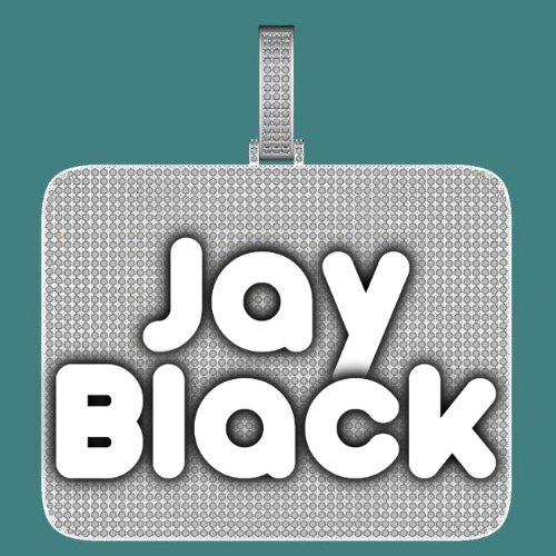 CUSTOM LETTER NECKLACE 3D BIG SQUARE