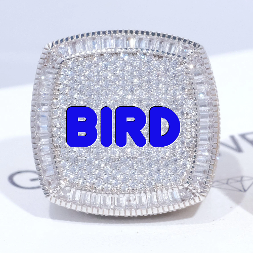 CUSTOM LETTER 3D ICED RING