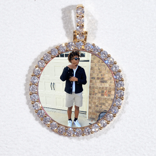 3D CIRCLE CUSTOM PICTURE PENDANT SMALL SIZE