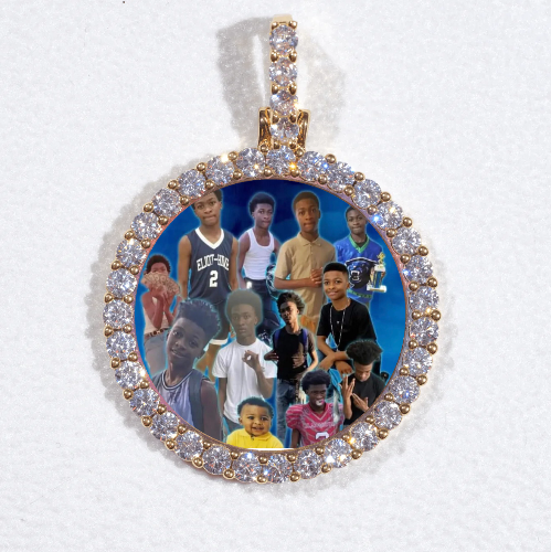 3D CIRCLE CUSTOM PICTURE PENDANT SMALL SIZE