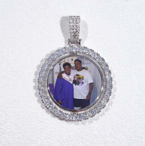 3D Spinning 2-Faced Custom Picture Pendant