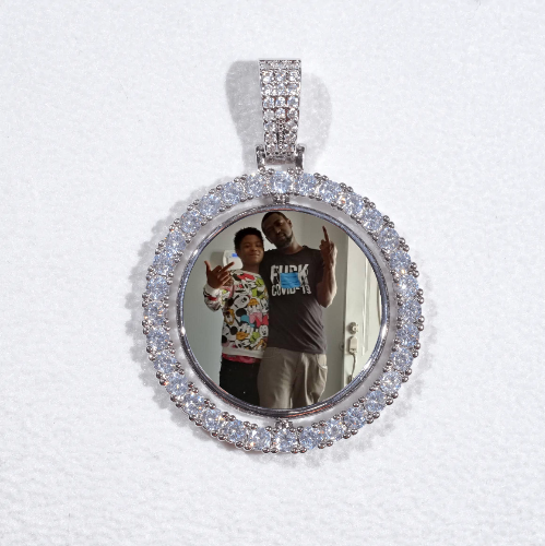 3D Spinning 2-Faced Custom Picture Pendant