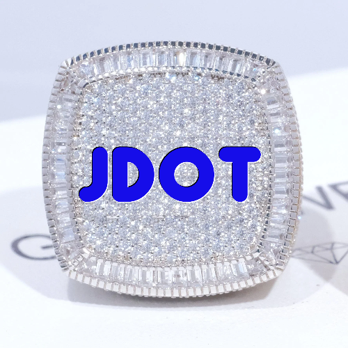 CUSTOM LETTER 3D ICED RING