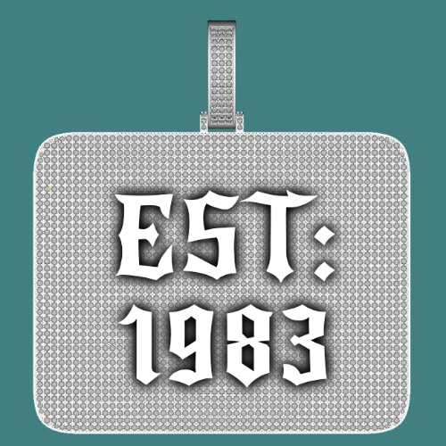 CUSTOM LETTER NECKLACE 3D BIG SQUARE