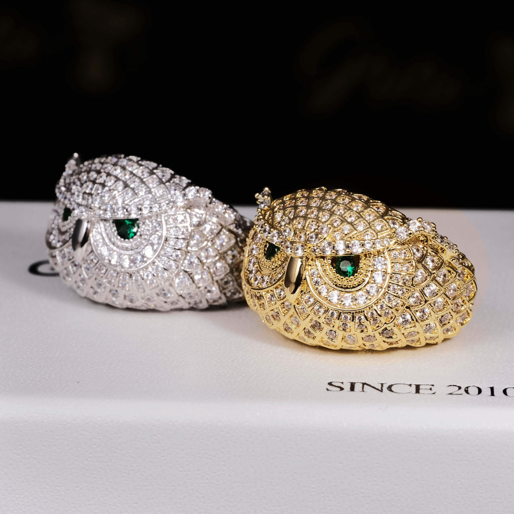 Iced Owl Ring - The GUU Shop