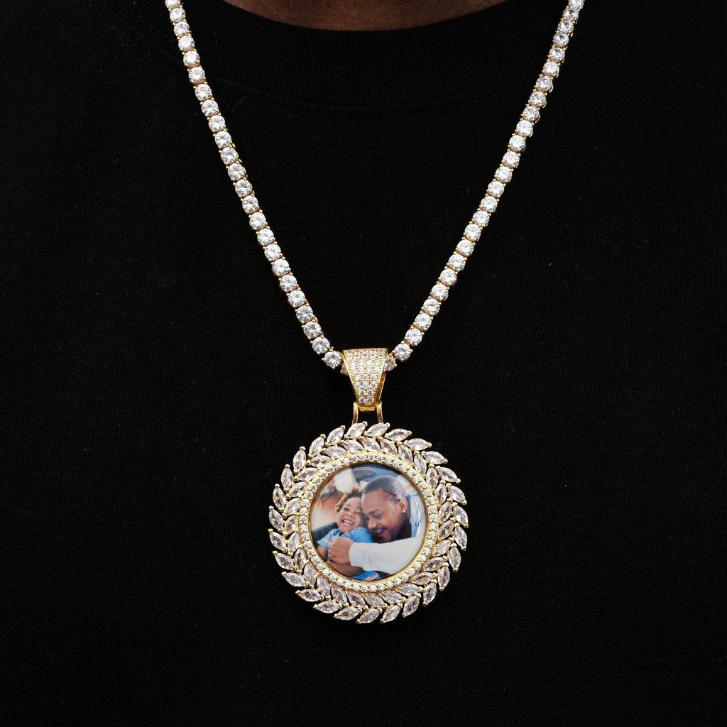 Large 3D Wheat Ear Custom Picture Pendant - The GUU Shop