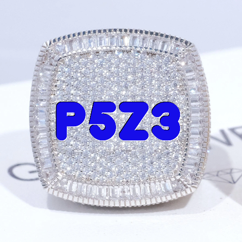 CUSTOM LETTER 3D ICED RING