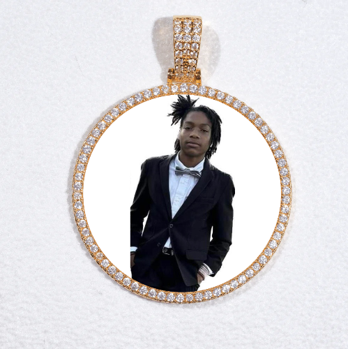 MEDIUM 3D CIRCLE CUSTOM PICTURE PENDANT