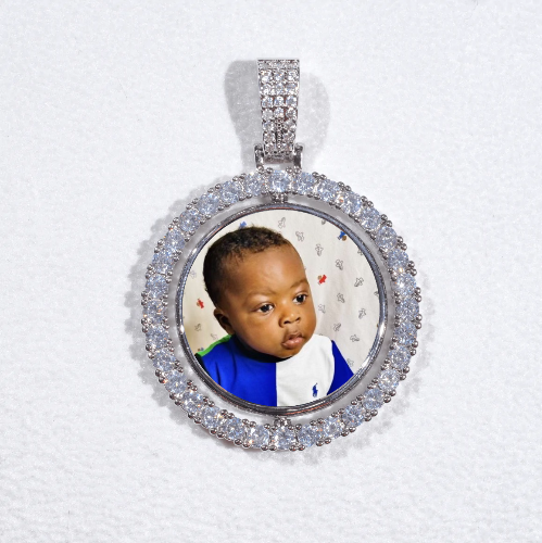 3D Spinning 2-Faced Custom Picture Pendant