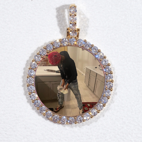 3D CIRCLE CUSTOM PICTURE PENDANT SMALL SIZE