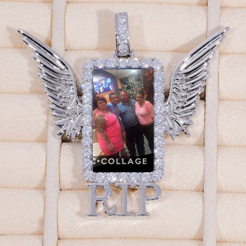 RIP WING 3D CUSTOM PICTURE PENDANT