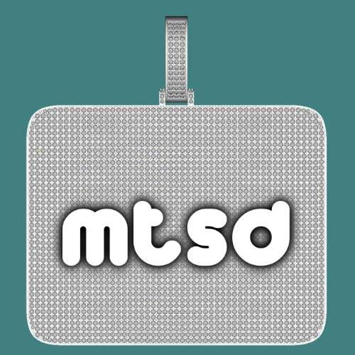 CUSTOM LETTER NECKLACE 3D BIG SQUARE