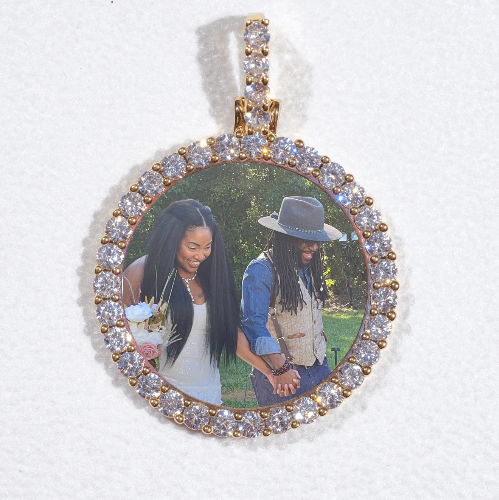 3D CIRCLE CUSTOM PICTURE PENDANT SMALL SIZE