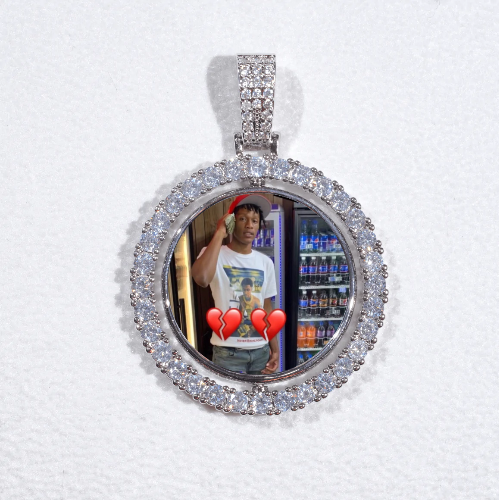 3D Spinning 2-Faced Custom Picture Pendant