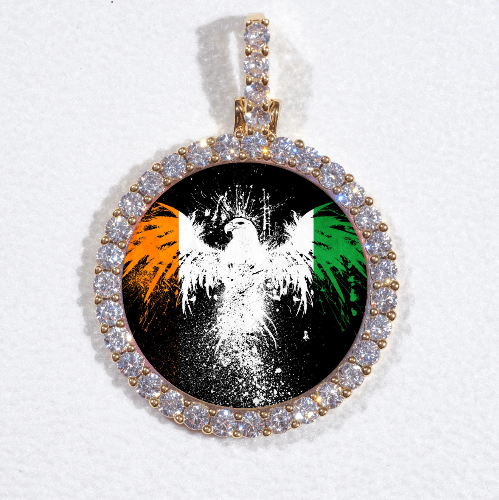3D CIRCLE CUSTOM PICTURE PENDANT SMALL SIZE
